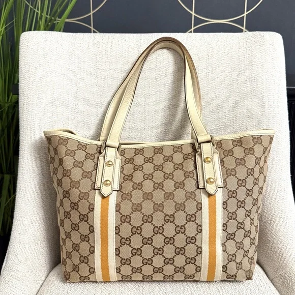 Authentic Gucci tote bag brown monogram canvas - Picture 5 of 16